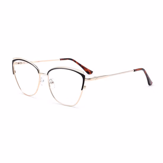 Gd Beautiful Design Cat Eye Women Metal Optical Frame Women Eyeglasses Glasses Frames